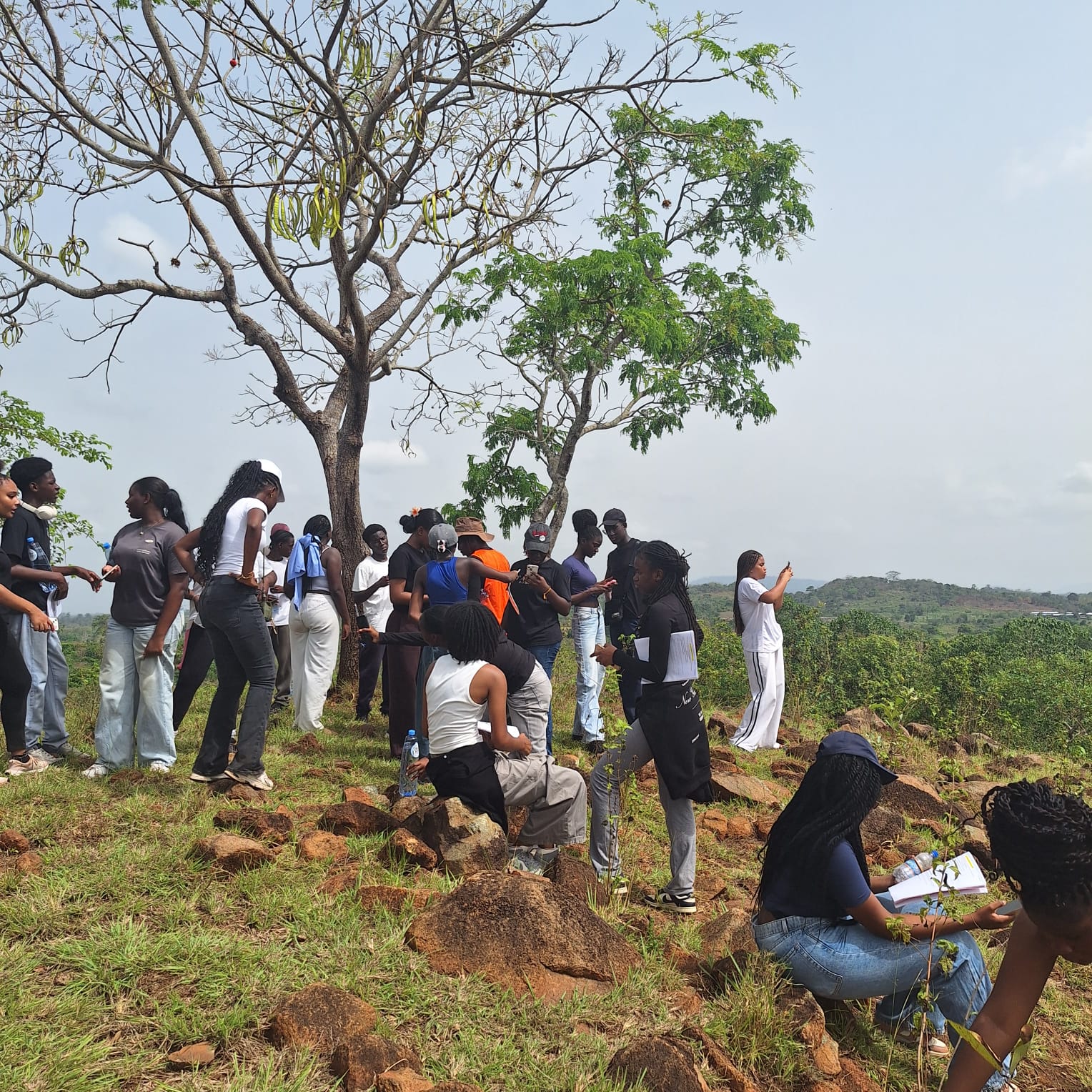 Classe de terrain à Toumodi
